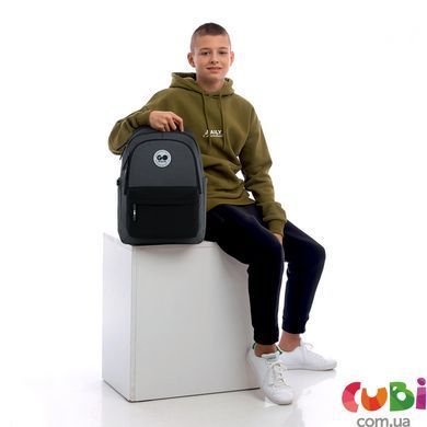 Рюкзак GoPack Education Teens 141L чорний, сірий (GO26-141L-4)