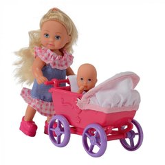 Кукольный набор Steffi & Evi Love Эви с малышом в коляске 2 вида (5736241)