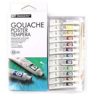 Фарби 5мл Art Rangers, 12 кольорів Acrylie, EA1205, 10047