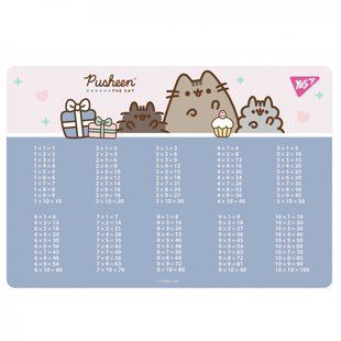 Подкладка для стола Yes "Pusheen" табл. умнож. фиолетовая (492324)