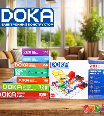 Конструктор електронний DOKA "201 СХЕМА"