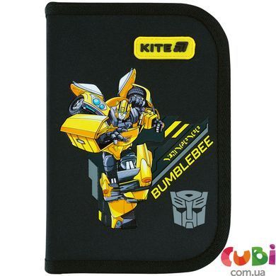 Пенал Kite 1 отделение, 2 отворота, с наполнением 622H TF (TF26-622H), Чорний