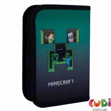 Пенал твердий YES одинарний з двома клапанами HP-04 Minecraft Icons (533633), комбінований