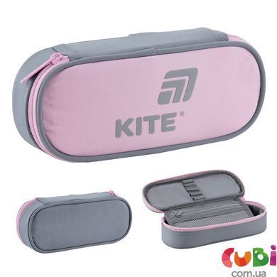 Пенал Kite K25-599-17, синій зі звірятами, для дитячих канцтоварів, комбінований