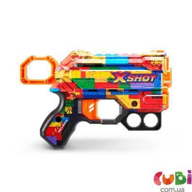 Оружие игрушечное быстрострельный бластер X-SHOT Skins Menace Striper (8 патронов), 36515N