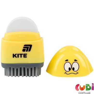 Точилка Kite з контейнером та гумкою Faces, асорті (K25-365)