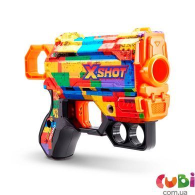 Оружие игрушечное быстрострельный бластер X-SHOT Skins Menace Striper (8 патронов), 36515N