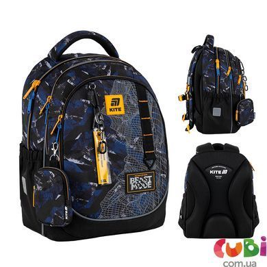 Рюкзак шкільний Kite Education Beast Mode K25-700M-4, комбінований