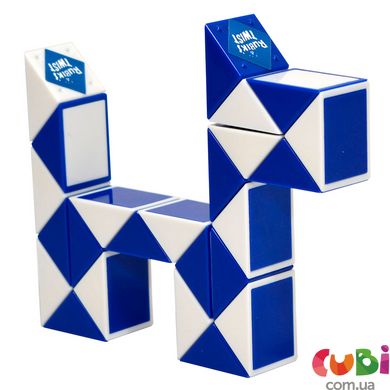 Головоломка Rubik's Змейка бело-голубая (RBL808-1)