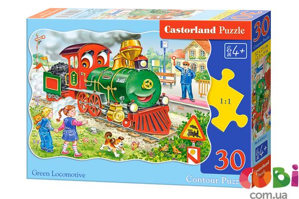 Пазли и Castorland Зелений локомотив (В-03433)