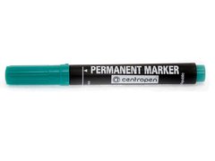 Маркер Permanent 2,5 мм круглий зелений (8566)