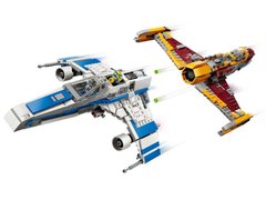 Конструктор детский ТМ Lego Истребитель Новой Республики «E-Wing» против Звездного истребителя Шин Хати