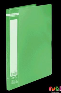Папка з 20 файлами А4 JOBMAX, зелений (BM.3605-04)