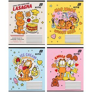 Зошит шкільний Kite Garfield (GF26-235), 12 аркушів, коса лінія