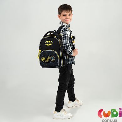 Рюкзак школьный каркасный Kite Education Batman DC25-556M, комбинированый