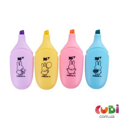 Маркер текстовый Yes Miffy в наборе 4 шт.