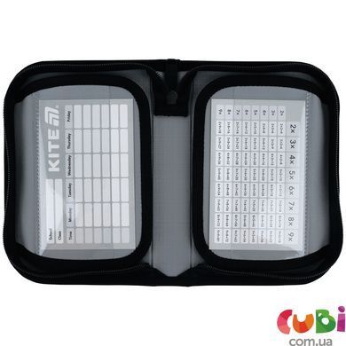 Пенал Kite 1 отделение, 2 отворота, с наполнением 622H BC (BC26-622H), Чорний