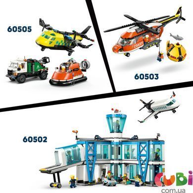 Конструткор Lego City Спасательный катер и вертолет береговой охраны (60504)