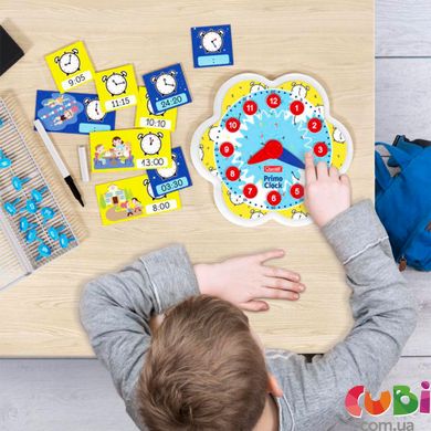 Обучающий игровой набор серии “Play Montessori” - ПЕРВЫЕ ЧАСЫ (стрелки, 24 фишки, карточки)
