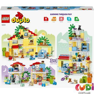 Конструктор детский Lego Семейный дом 3 в 1 (10994), комбинированый