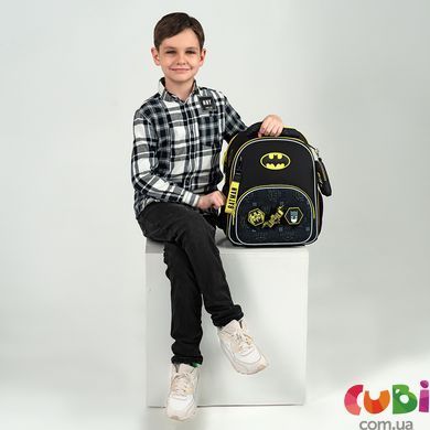 Рюкзак школьный каркасный Kite Education Batman DC25-556M, комбинированый