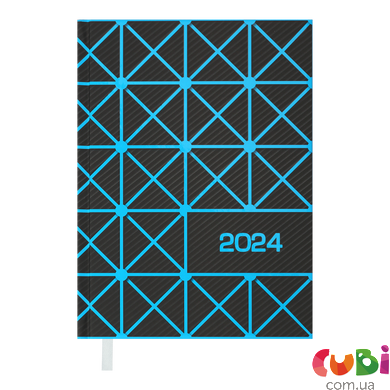 Дневник датированный 2024 LINEA, A5, синий (BM.2151-02)