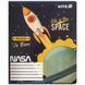 Тетрадь школьная Kite NASA NS25-232, 12 листов, в клетку