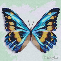 КНО4207 Набір для розпису по номерах. Блакитний метелик 25 25см