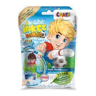 Ароматная бомбочка для ванны с игрушкой Inkee - ФУТБОЛ (в дисплее, в ассортименте), комбинированый