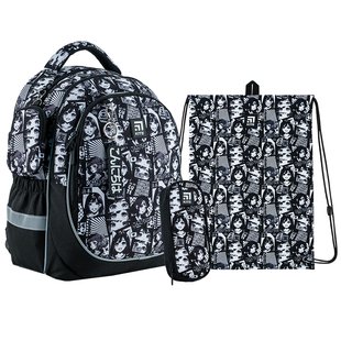Набор рюкзак+пенал+сумка для обуви Kite 700M Anime