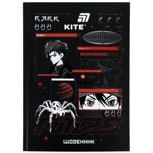 Щоденник шкільний Kite Red Anime (K26-262-8), тверда обкладинка