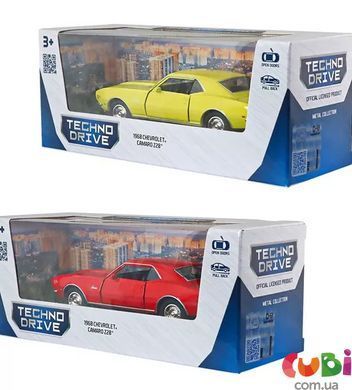 Автомодель - Chevrolet Camaro Z28 1968 (красный, желтый) (250384W), комбинированый