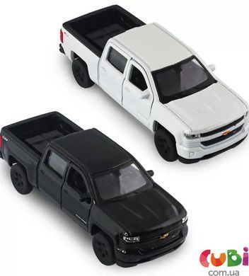 Автомодель - CHEVROLET SILVERADO 2017 (перламутрово-білий, чорний), комбінований