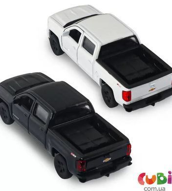 Автомодель - CHEVROLET SILVERADO 2017 (перламутрово-білий, чорний), комбінований