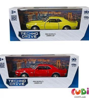 Автомодель - Chevrolet Camaro Z28 1968 (красный, желтый) (250384W), комбинированый