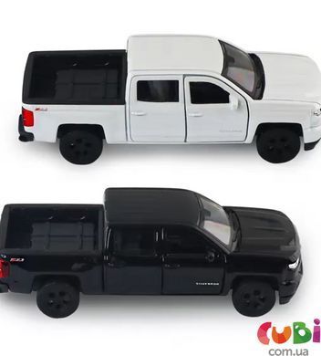 Автомодель - CHEVROLET SILVERADO 2017 (перламутрово-білий, чорний), комбінований