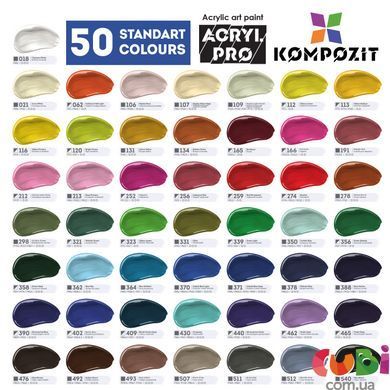 Краска художественная Acryl PRO ART Kompozit 75 мл, 274 багряный, 274 багряний