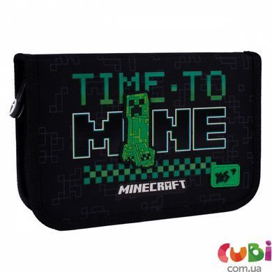 Пенал твердий YES одинарний з двома клапанами HP-04 Minecraft Time (533631), комбінований