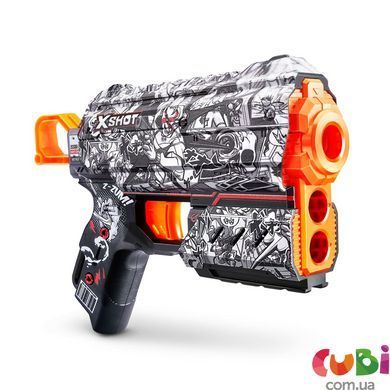Швидкострільний бластер X-SHOT Skins Flux Illustrate (8 патронів), 36516D
