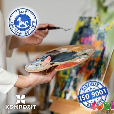 Краска художественная Acryl PRO ART Kompozit 75 мл, 274 багряный, 274 багряний