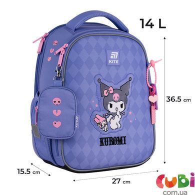 Школьный набор Kite Education Kuromi SET_HK25-555S-2 (рюкзак, пенал, сумка), комбинированый