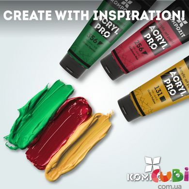 Краска художественная Acryl PRO ART Kompozit 75 мл, 274 багряный, 274 багряний