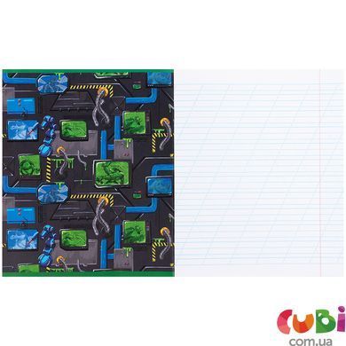 Зошит шкільний Kite Ninjia Turtles (NT26-235), 12 аркушів, коса лінія