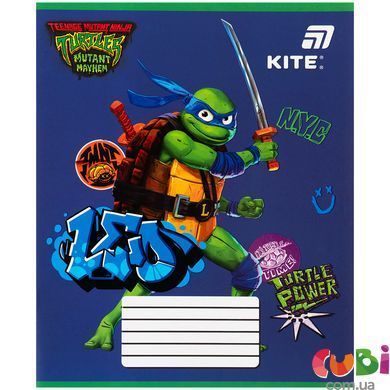 Зошит шкільний Kite Ninjia Turtles (NT26-235), 12 аркушів, коса лінія