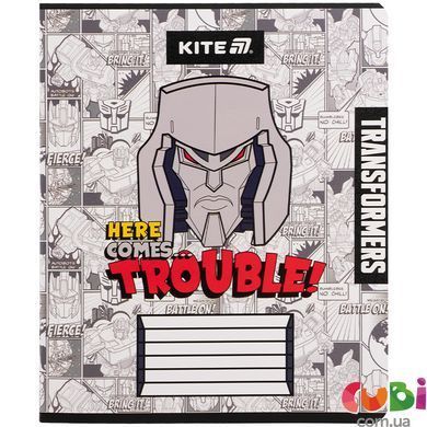 Зошит шкільний Kite Transformers TF25-232, 12 аркушів, клітинка